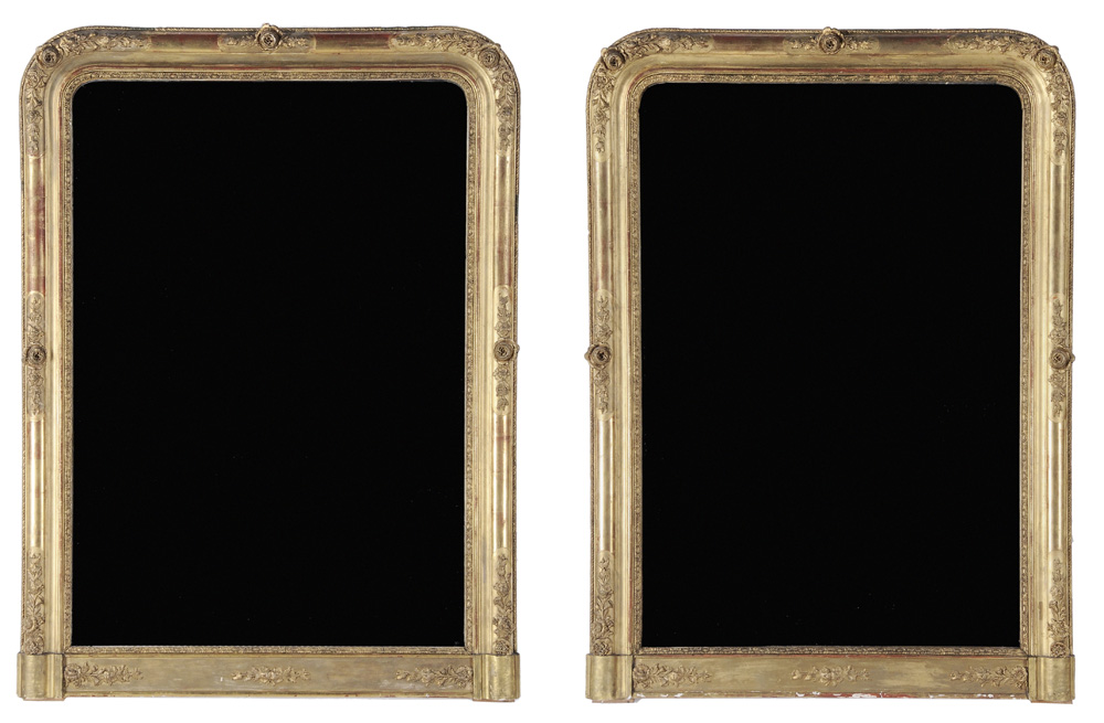 Pair Gilt Wood Pier Mirrors probably 11911d