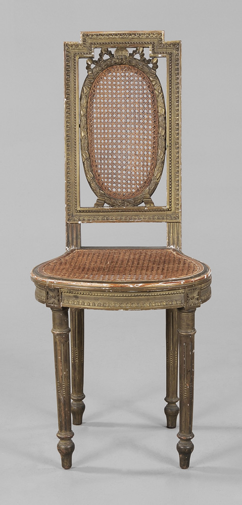 Louis XVI Style Vanity Chair French,