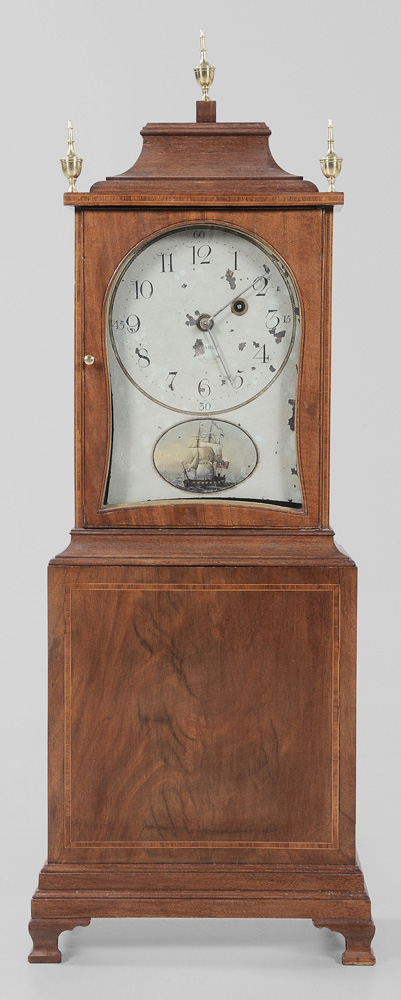 Roxbury Inlaid Mahogany Shelf Clock 119151