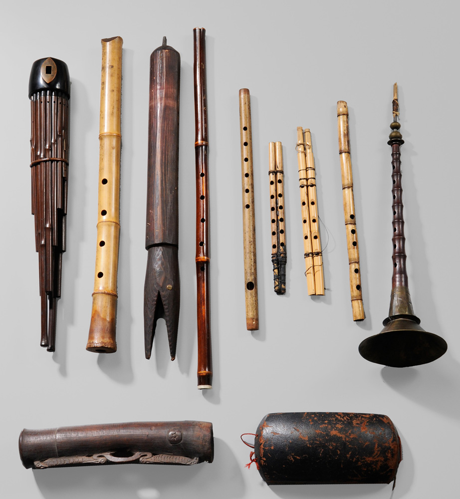 Group of Asian Musical Instruments