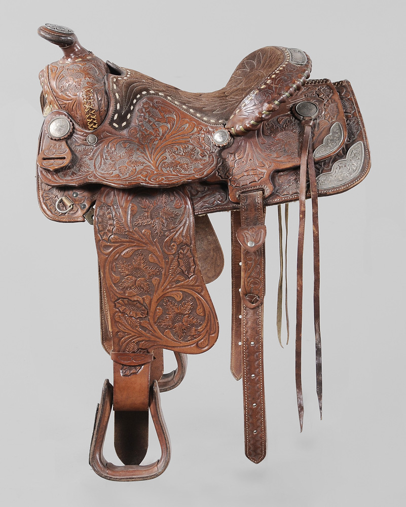 Ornate Leather Parade Saddle probably