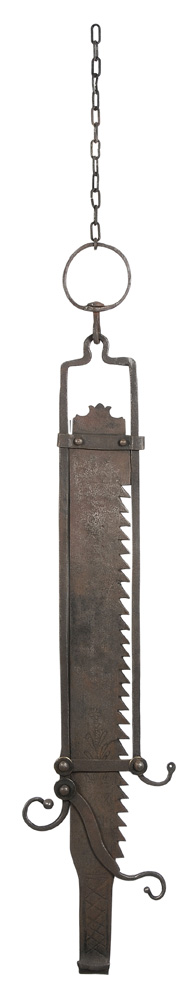Hand-Wrought Iron Trammel Dated