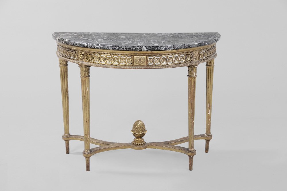 Adam Carved and Gilt Wood Marble Top 1192d5