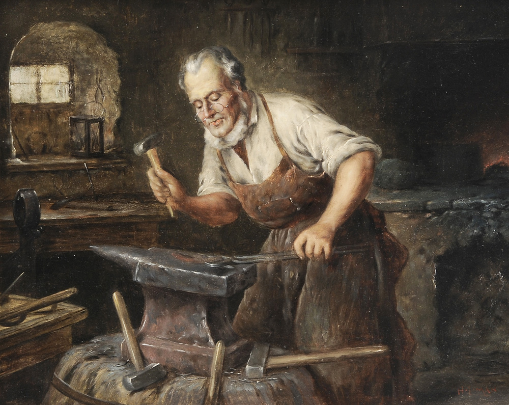 H Liman early 20th century Blacksmith 1192df