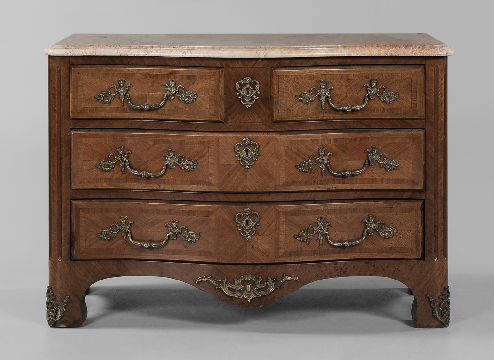 Louis XV Style Bronze-Mounted Parquetry