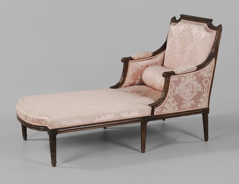 Louis XVI Chaise Longue French  1192f9