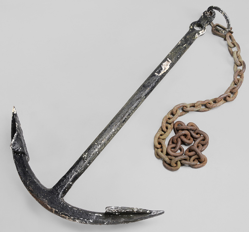 Hand-Wrought Anchor, Chain 19th century