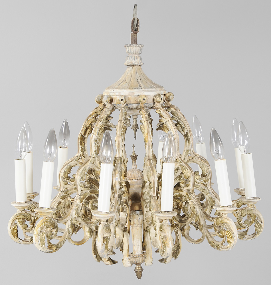 Baroque Style 12-Light Chandelier