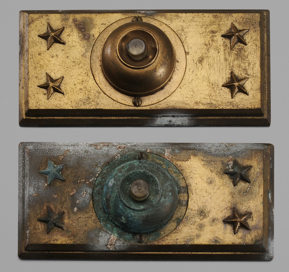 Pair Heavy Bronze Bell Ringers 11932c
