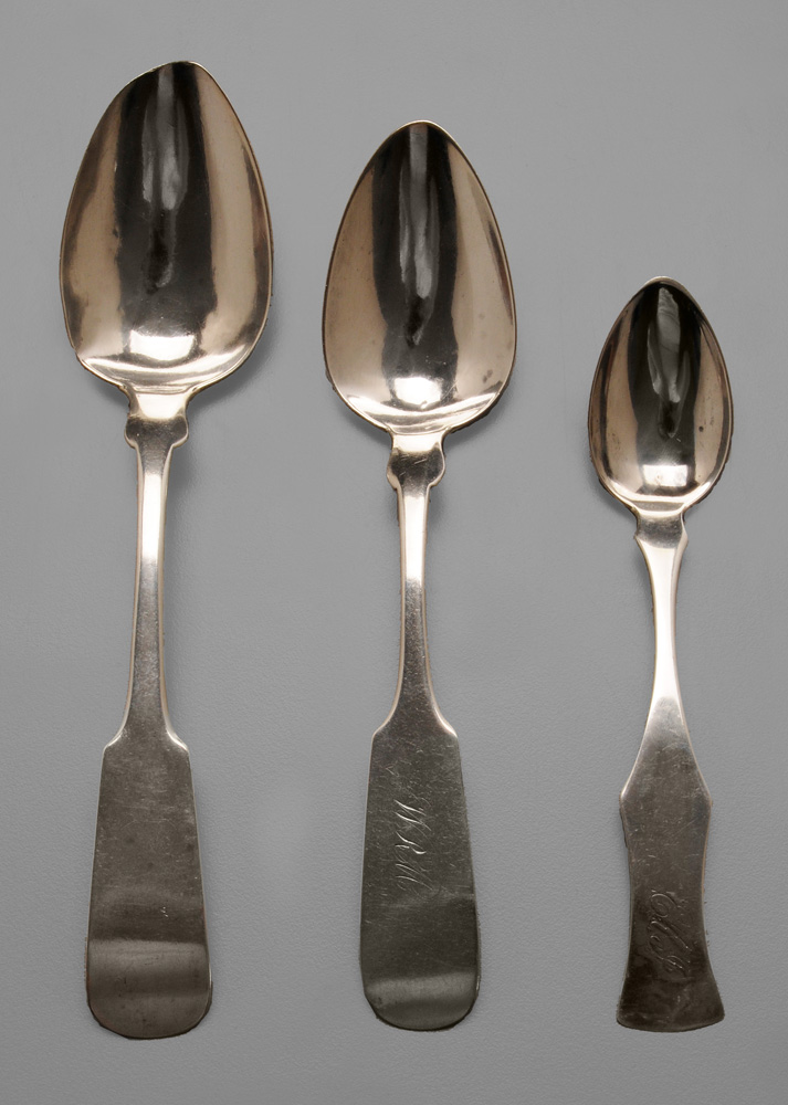 Group of Coin Silver Spoons American  11934e