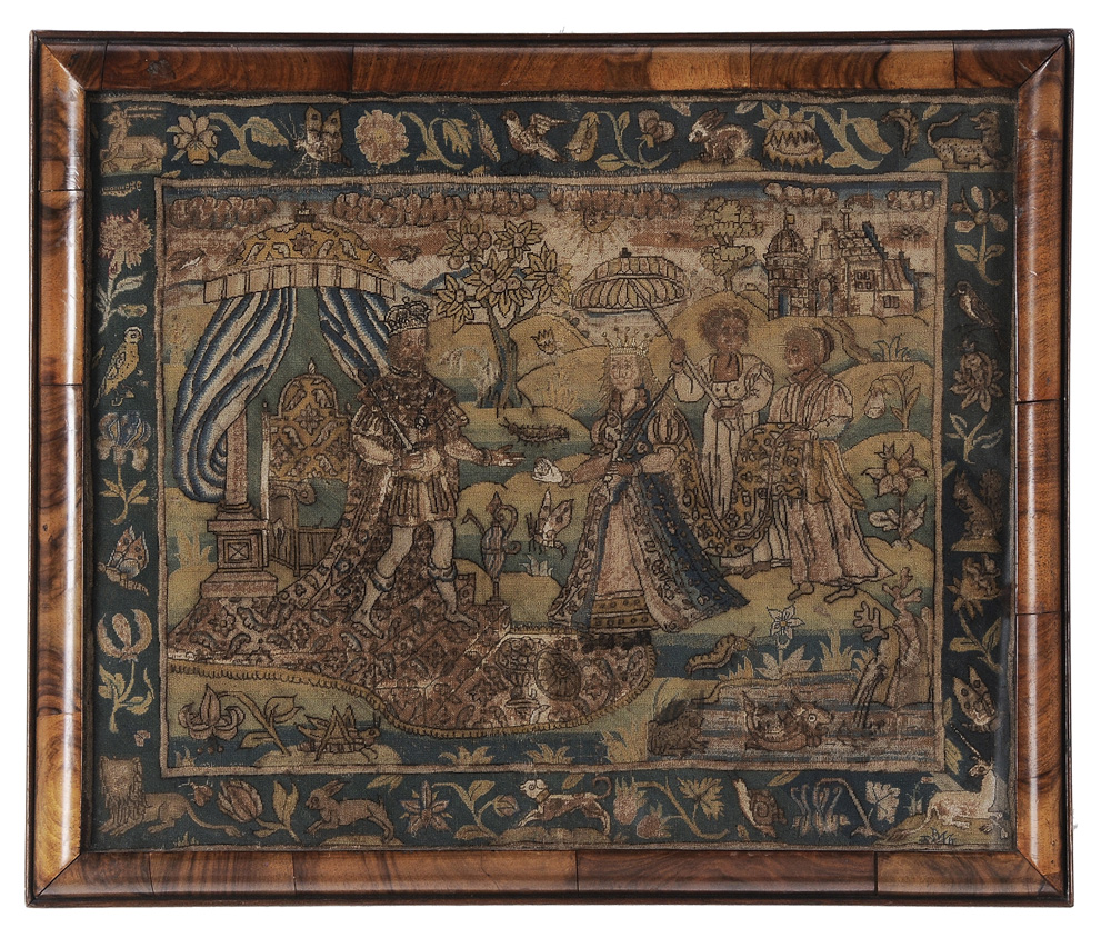 17th Century Embroidered Panel 119365
