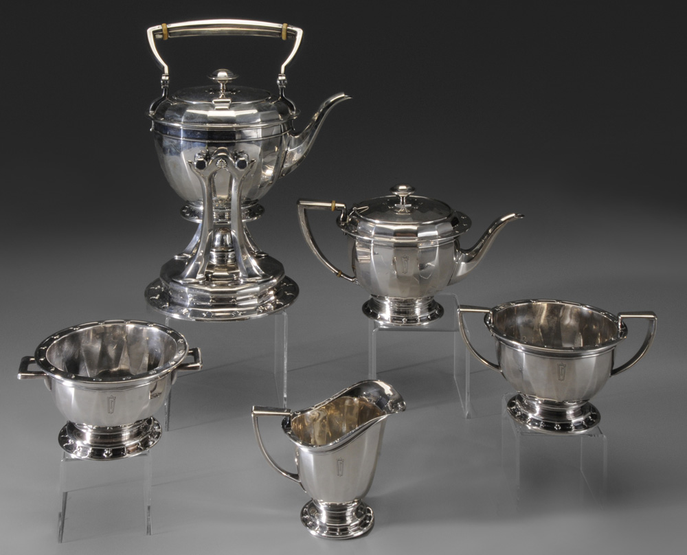 Tiffany Palm Sterling Tea Service