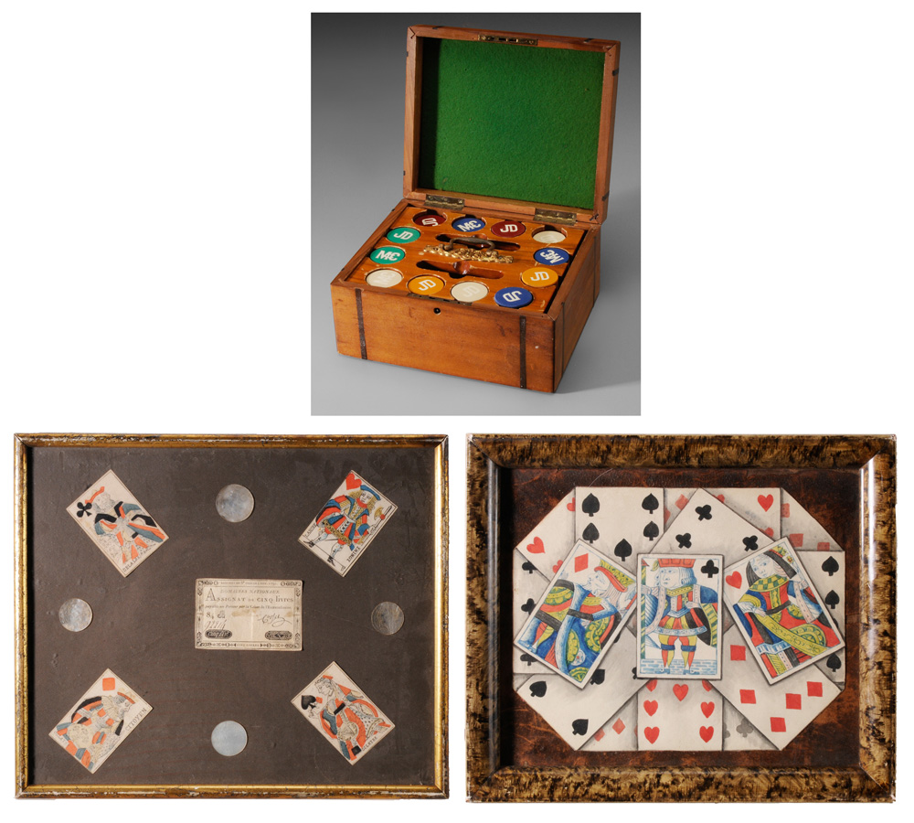 Playing Cards, Poker Chips framed group