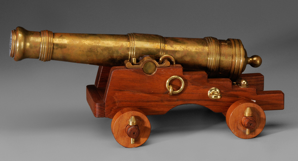 Brass Signal Cannon mid 20th century  11937f
