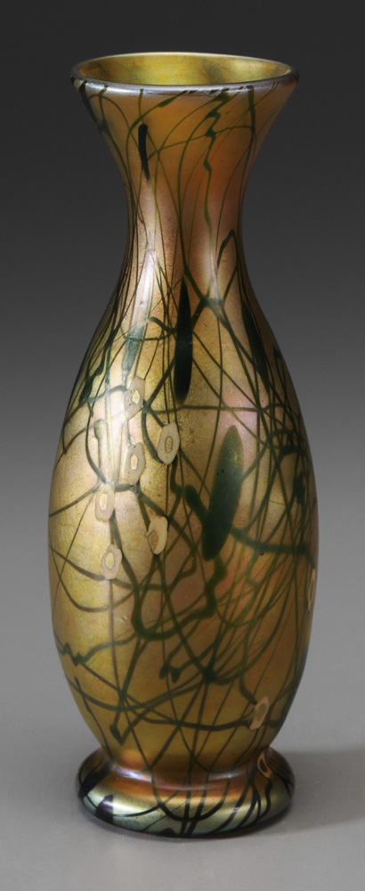 Steuben Aurene Bud Vase American  11938f