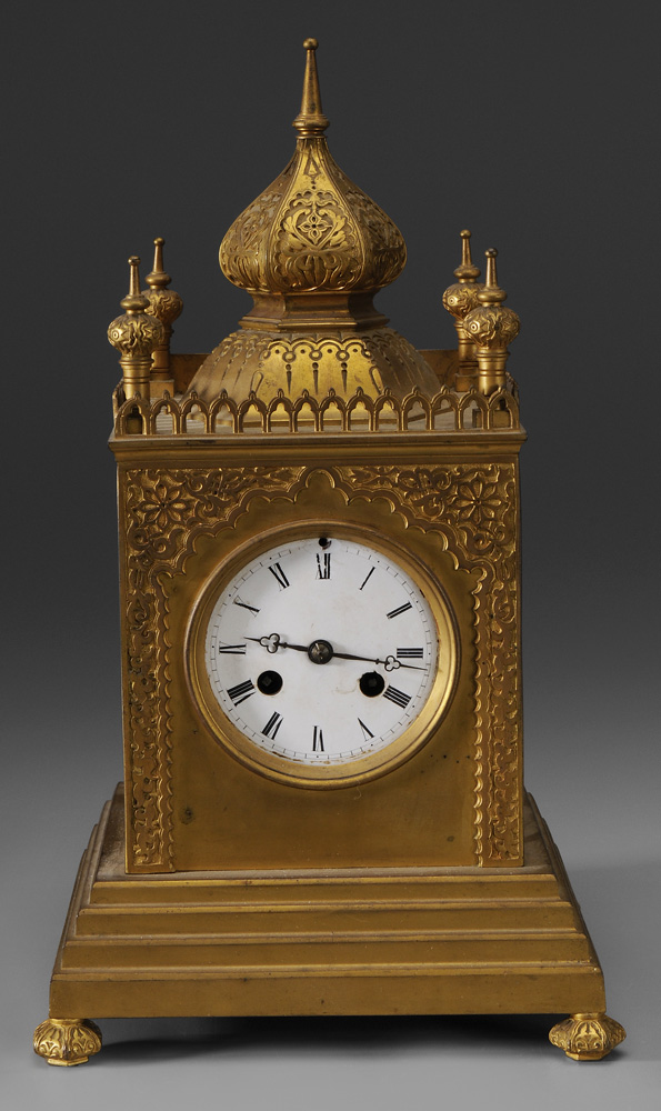 Gilt Bronze Lantern Key Wind Clock 1193b3