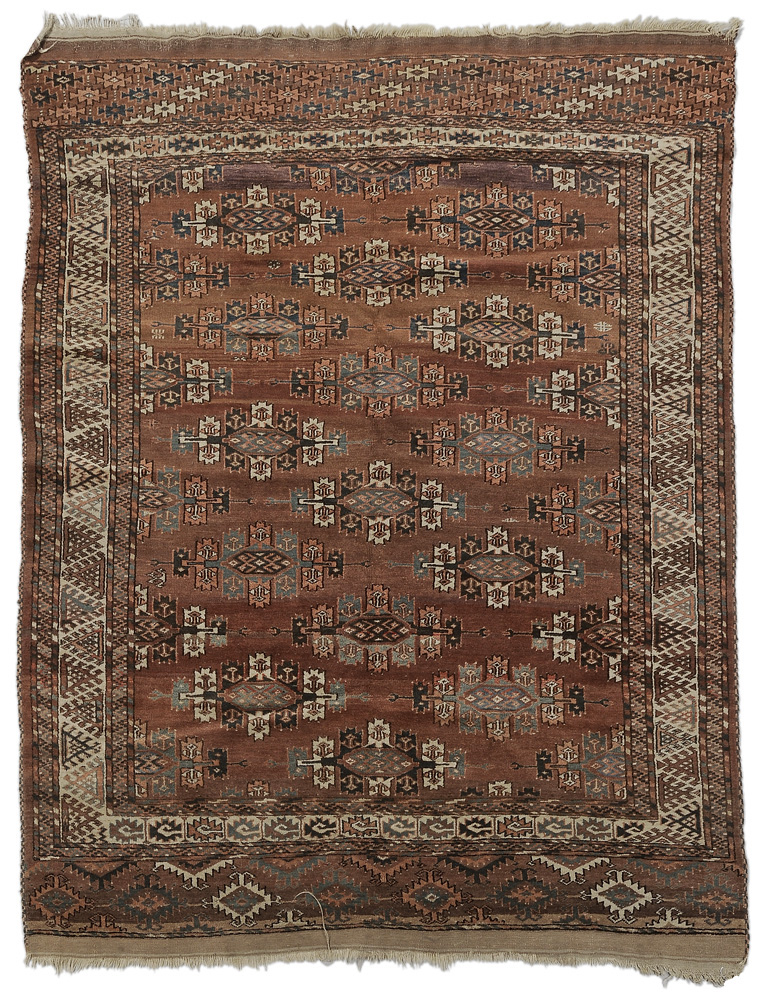 Bokara Rug mid 20th century, rows of