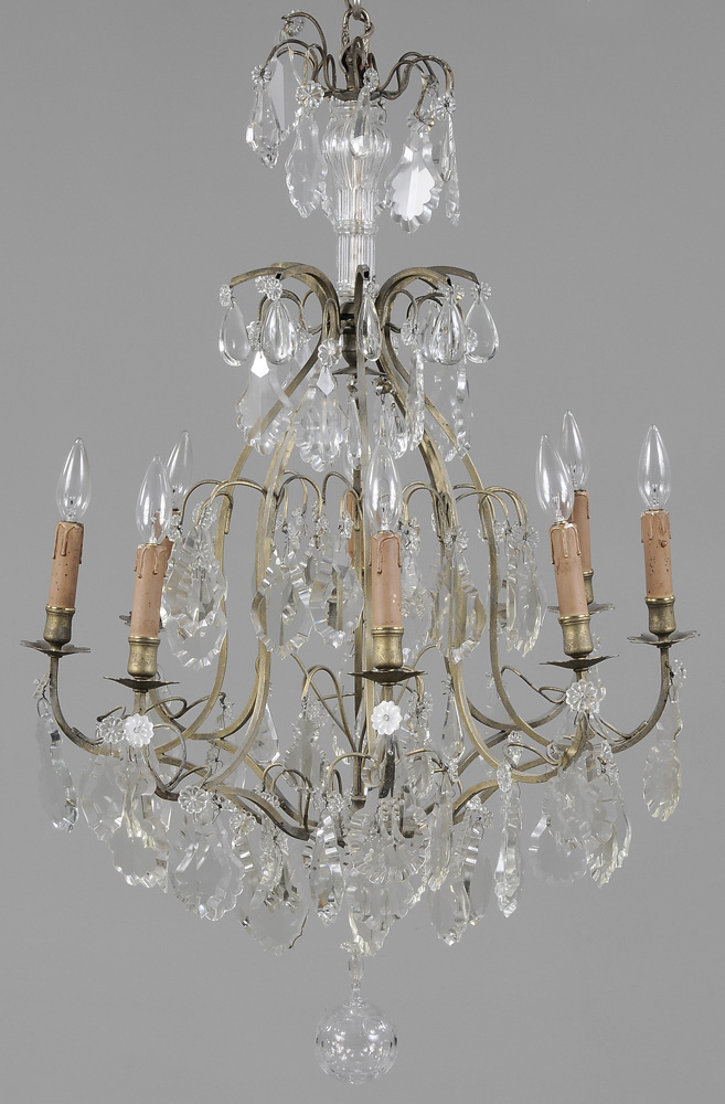 Venetian Style Eight-Light Brass