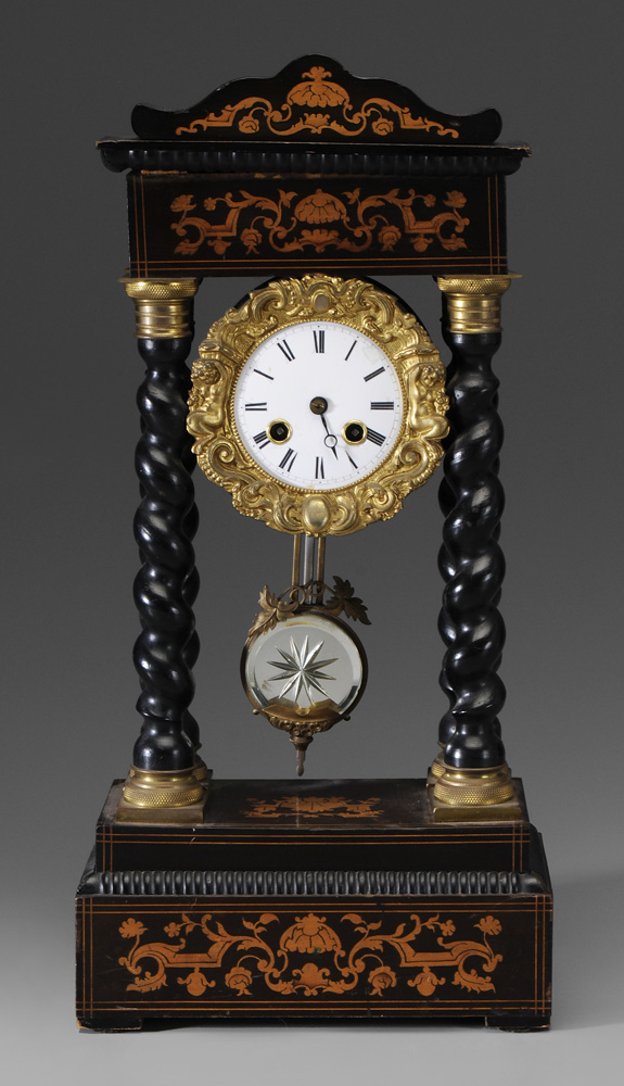 Portico Clock Continental 19th 1193f1