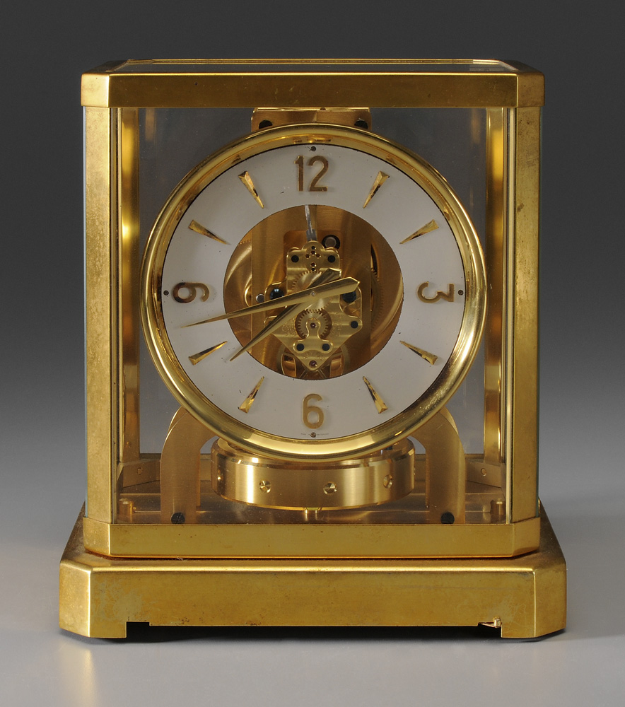 Atmos Le Coultre Clock Swiss, 20th century,