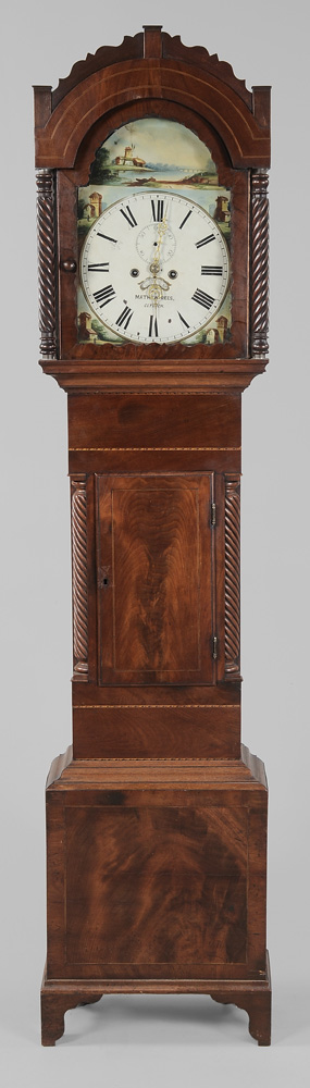 Georgian Inlaid Mahogany Tall Case