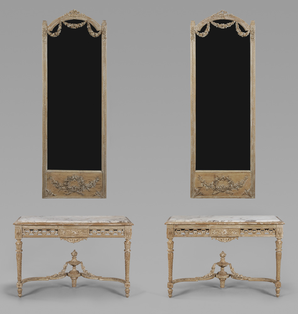 Pair Louis XVI Style Carved and 119470