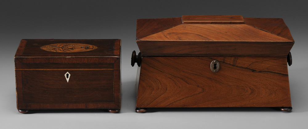 Two Tea Boxes British, 19th century: