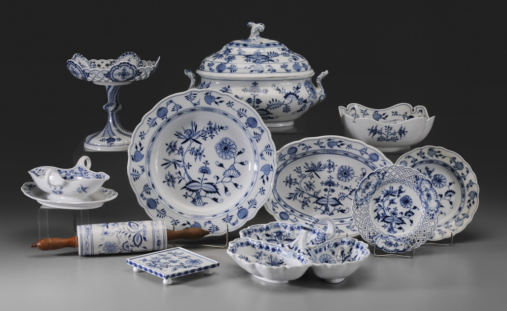 Set of Meissen Porcelain German,