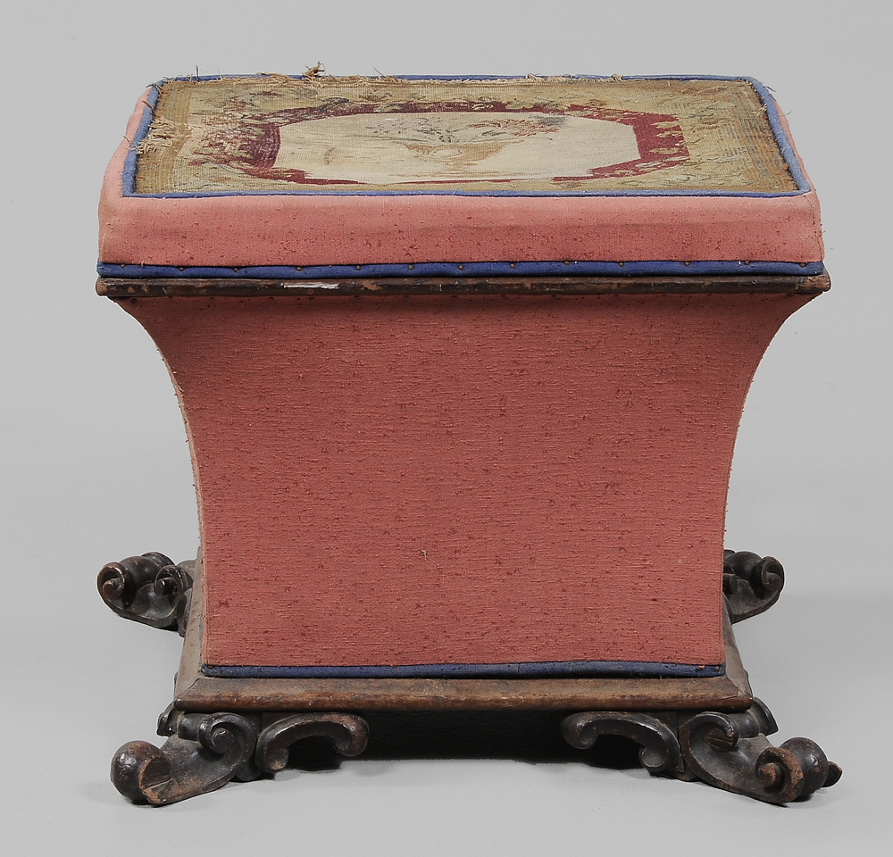 Classical Petit Point Footstool 1194c0