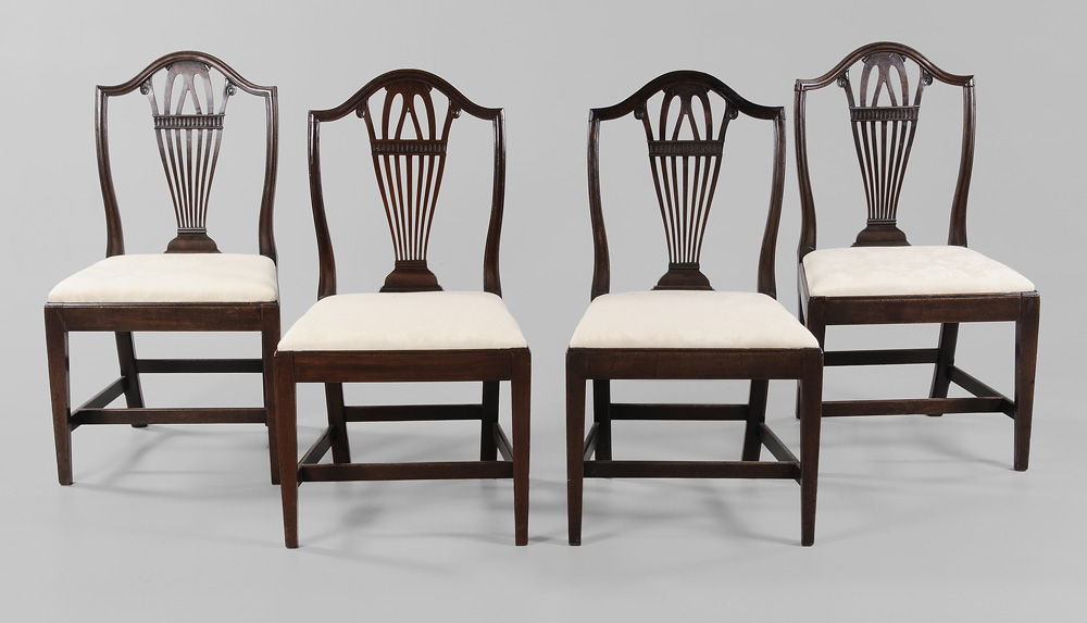 Set of Four Hepplewhite Mahogany 1194cb