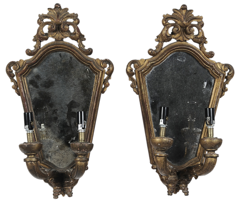 Pair Venetian Baroque Style Sconces 1194e3