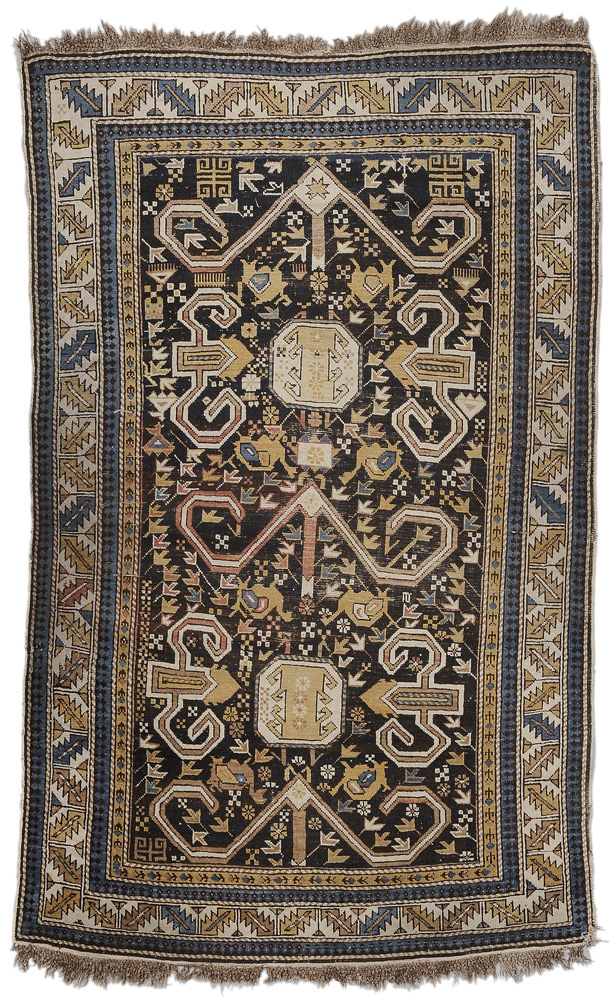 Cloud Kazak Rug Caucasian early 1194dc