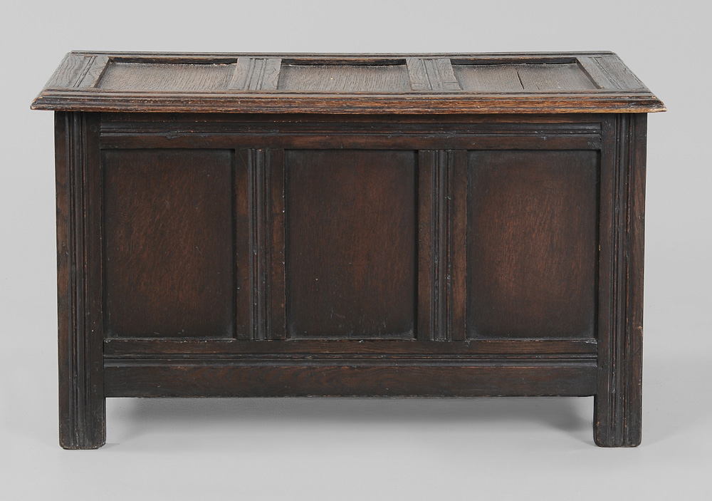 Child Size Oak Joined Chest British  11950a