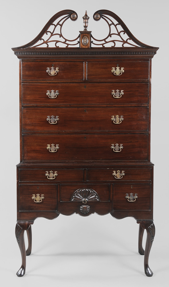 Chippendale Style Mahogany High 11952d