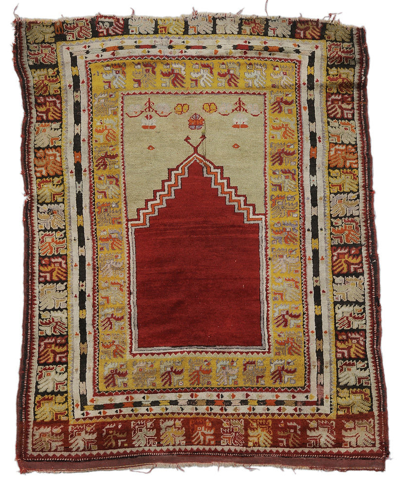 Turkish Prayer Rug early 20th century  11953d