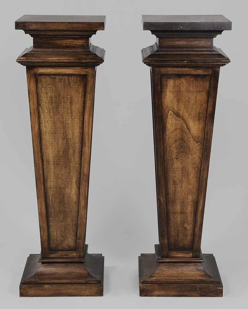 Large Pair Italian Wooden Pedestals 119544