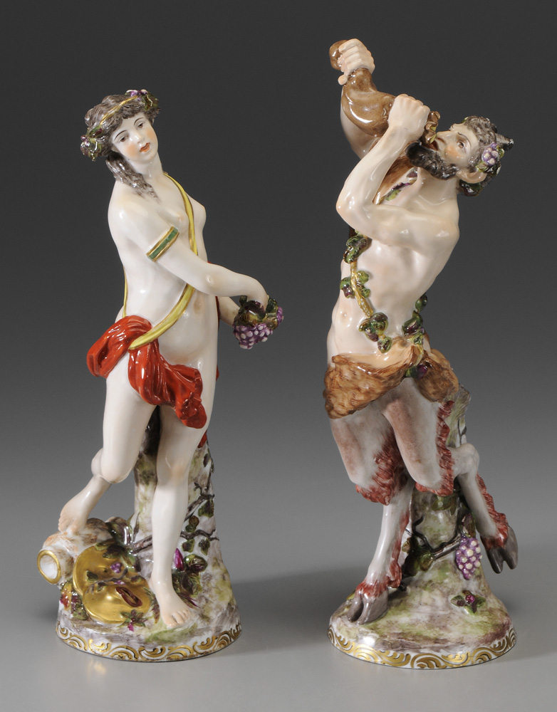 Pair Capo-di-Monte Figures Italian,