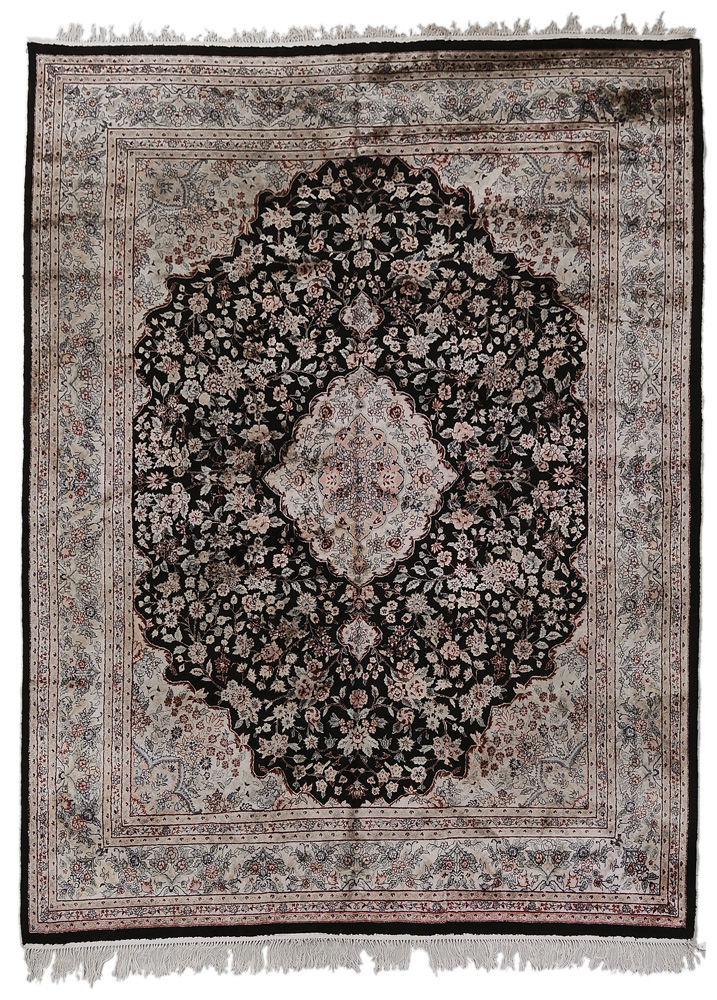 Kashan Silk Carpet Persian modern  11957c