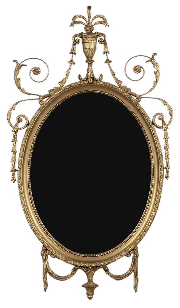 Adam Style Gilt Wood Mirror 20th 11958b