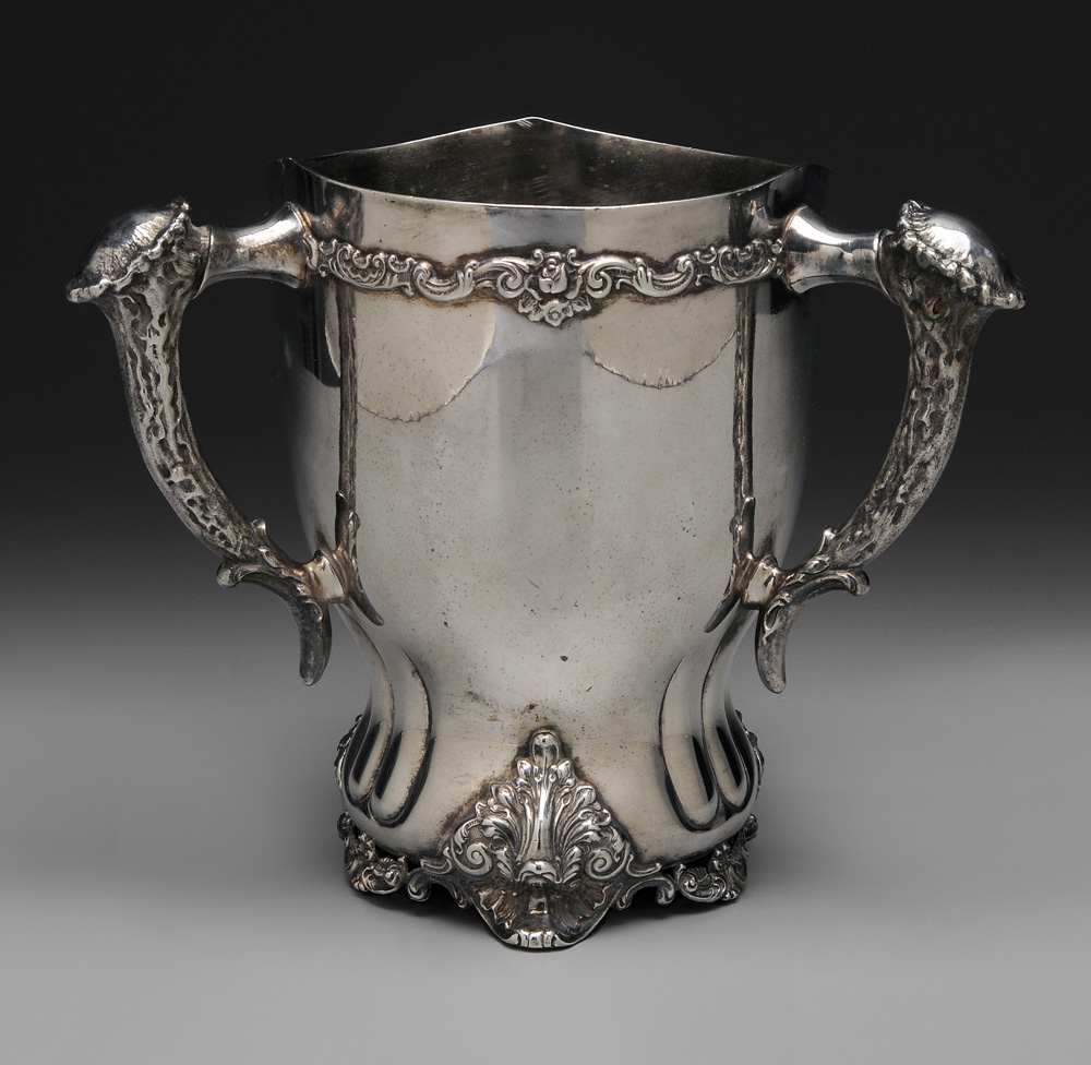 Silver Plate Loving Cup American  11958e