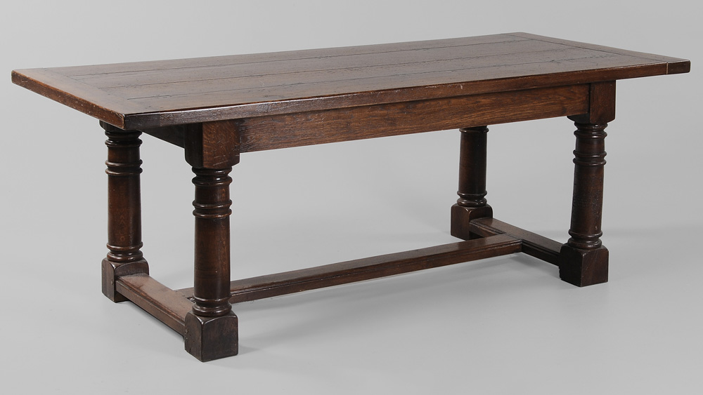 Oak Refectory Table French, 20th