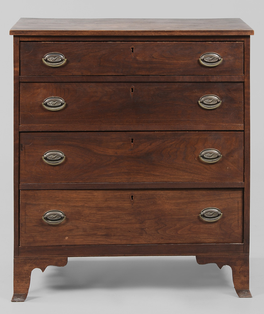 Federal Style Inlaid Walnut Four-