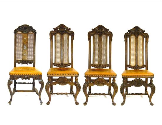 Baroque Revival Swedish side chairs