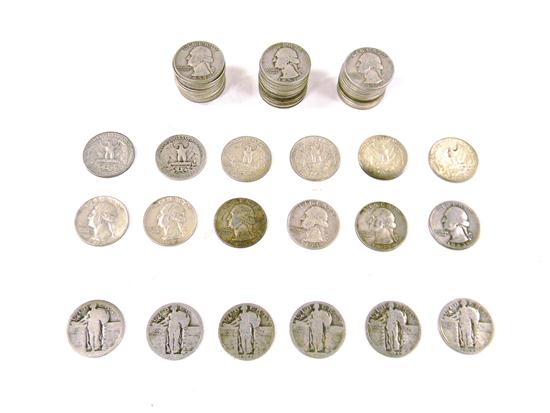 COINS 47 silver Washington Quarters 121129