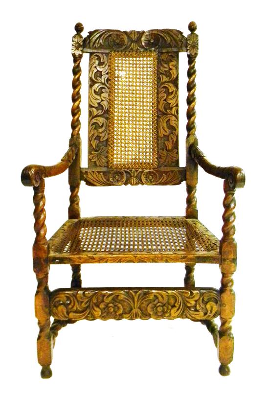 William and Mary armchair  English