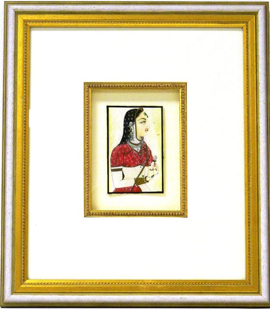 Indian miniature watercolor on 12114f