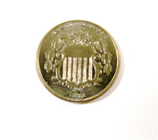 COINS: 1882 Shield Nickel  Choice