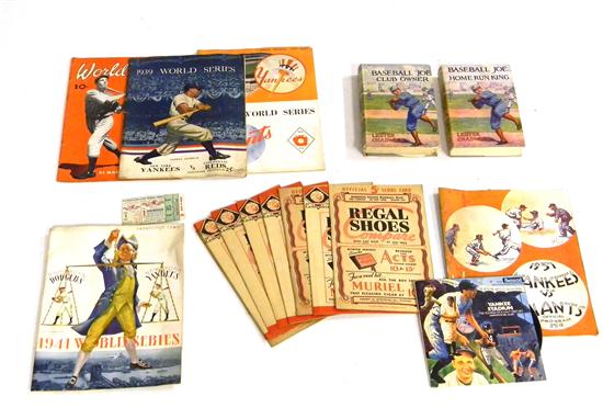 EPHEMERA BASEBALL WORLD SERIES 1211fe