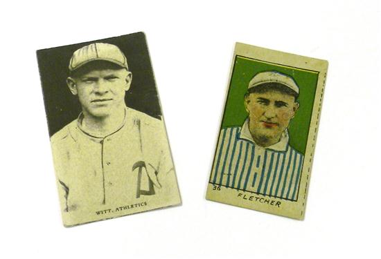 TWO BASEBALL CARDS Oxford Confectionary 1211ff