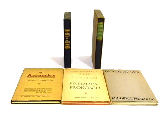 BOOKS five pieces Prokosch Frederick 121227